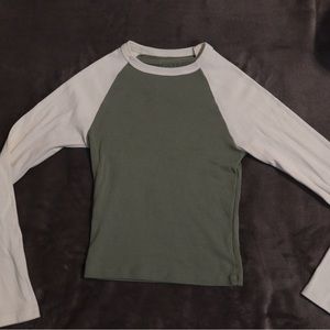 green and white longsleeve